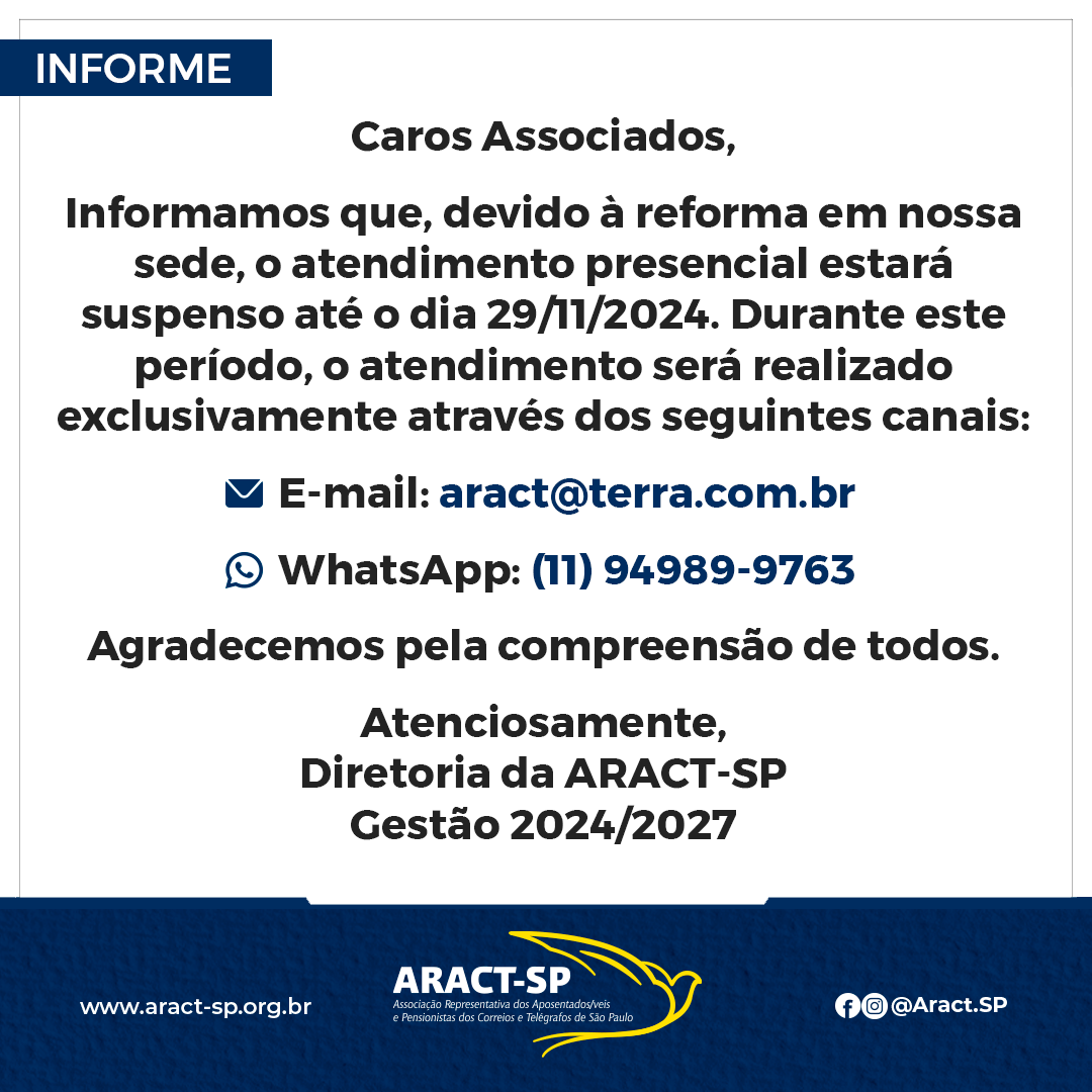 Comunicado Aract-SP